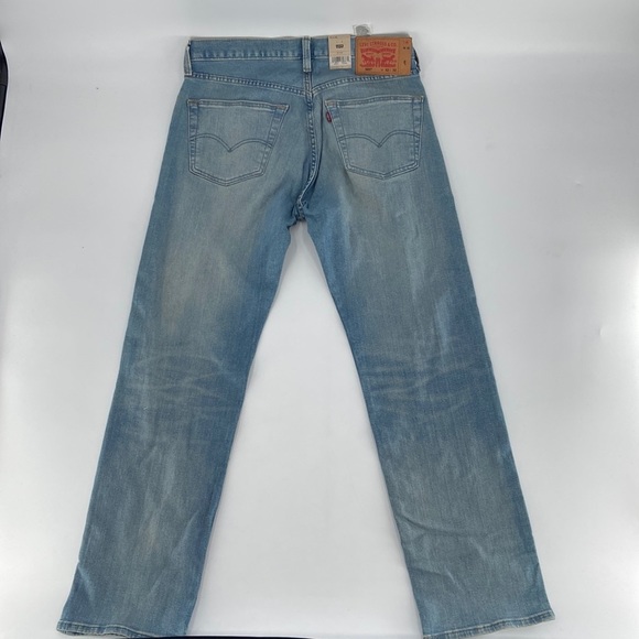 Levi's 501 Men's Blue Original Button Fly Straight Leg Jeans Size 32x32 - Picture 4 of 10